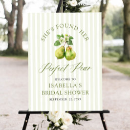 Modern Green Gingham Perfect Pear Bridal Shower