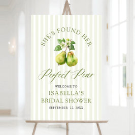 Modern Green Gingham Perfect Pear Bridal Shower