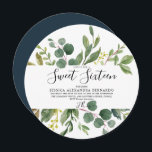 Modern Green Leaf Wasserfarbe Süß 16 Geburtstag Einladung<br><div class="desc">Modern Green Leaf Watercolor Sweet 16 Birthday Einladung Siehe Matching Kollektion in Niche und Nest Store</div>