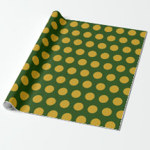 Modern Green Polka Dots Christmas
