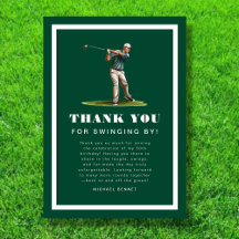 Modern Green Sports Golf Birthday 