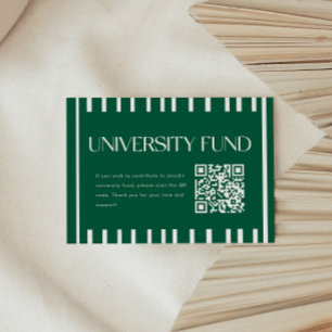 Modern Green University Fund QR-Code Abschluss Begleitkarte