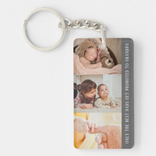 Modern Grey 3 Photo Collage pour grand-père