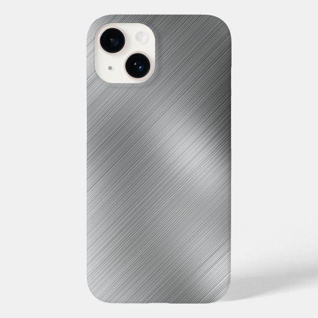 Modern Grey Texture Template Case-Mate iPhone 14 Hülle (Rückseite)