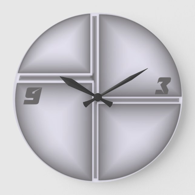 Modern Große Wanduhr (Vorderseite)