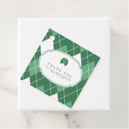 Modern grüner Golffavorit Geschenkanhänger
