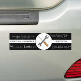Modern handyman construction custom logo autoaufkleber
