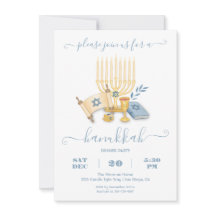 Modern Hanukkah Party watercolor
