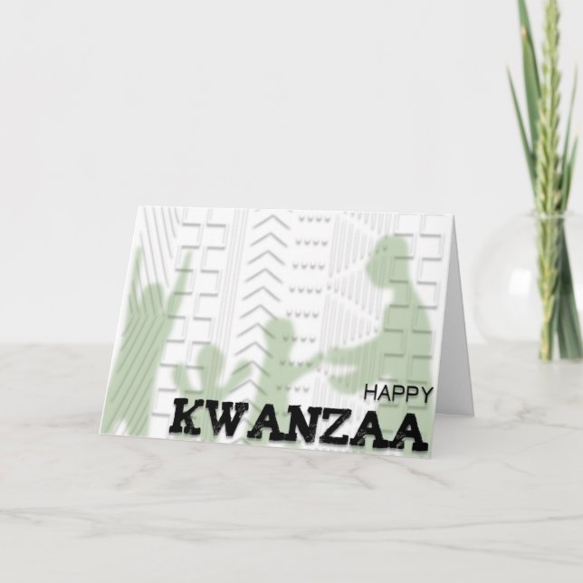 Modern Happy Kwanzaa Feiertagskarte (Vorderseite)