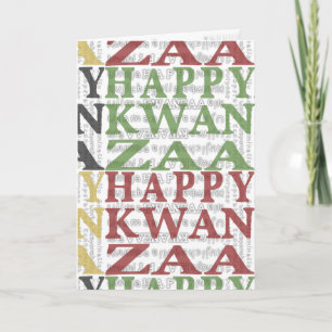 Modern Happy Kwanzaa Feiertagskarte