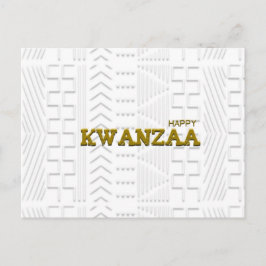 Modern Happy Kwanzaa Postkarte
