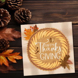 Modern Happy Thanksgiving Dinner Einladung