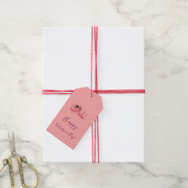  MODERN  HEART PINK VALENTINES DAY   GESCHENKANHÄNGER