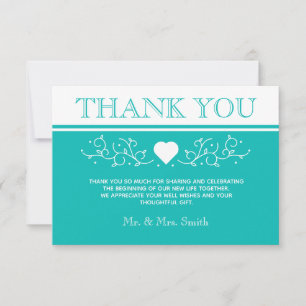 Modern Heart Wedding Vielen Dank Foto Save The Date