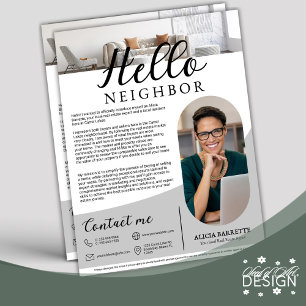 Modern Hello Neighbour Real Anwesen Agent Advert Flyer