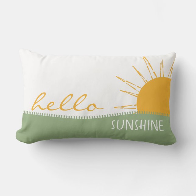 Modern Hello Sunshine Lendenkissen (Vorderseite)
