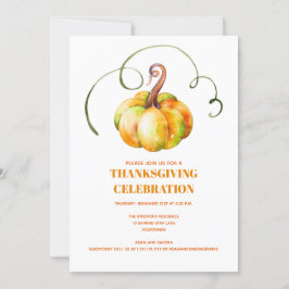 Modern Herbst Herbst Pumpkin Erntedank Einladung