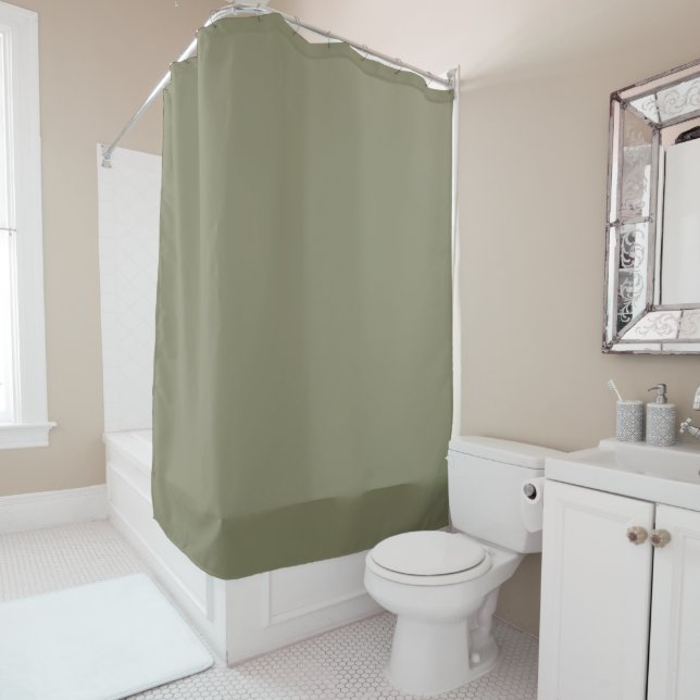 Modern Heritage Solid Deep Sage Duschvorhang (Beispiel)