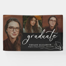 Modern Herzlichen Glückwunsch Foto Graduation Part Banner