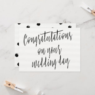Modern "Herzlichen Glückwunsch zu Ihrem Hochzeitst Karte
