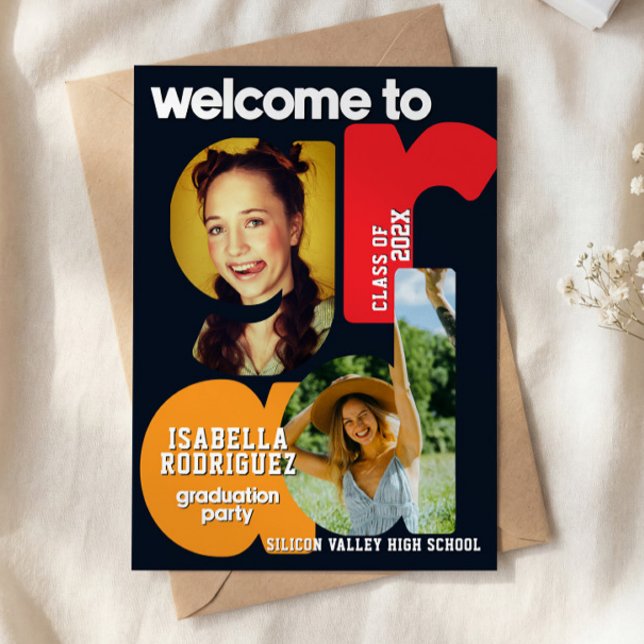 Modern High School Graduation Invitation (Créateur téléchargé)