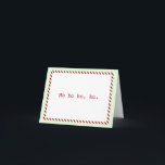 Modern "Ho ho ho, ho" Feiertags-Karte Feiertagskarte<br><div class="desc">Eine freche und moderne Weihnachtskarte. Ho ho ho,  ho. 'Tis die Jahreszeit.</div>