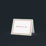 Modern "Ho ho ho, ho" Feiertags-Karte Feiertagskarte<br><div class="desc">Eine freche und moderne Weihnachtskarte. Ho ho ho,  ho. 'Tis die Jahreszeit.</div>