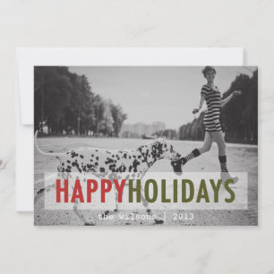 MODERN HOLIDAY HOLIDAY PHOTO CARD FEIERTAGSKARTE