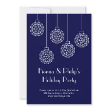 Modern Holiday Party Blue