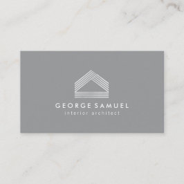 Modern Home Design Custom Abstract Logo Visitenkarte