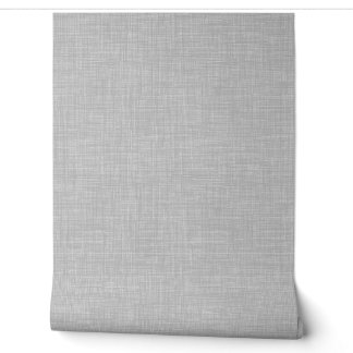 Modern Home Office Grey Linen Look Texture Tapete