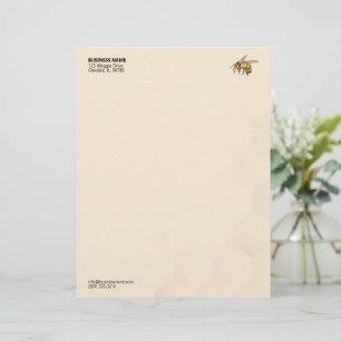 Modern Honeycomb Logo "Bee Logos" Lethead Briefbogen