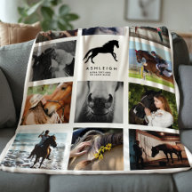 Modern Horse Foto Collage Reittiere Keepake
