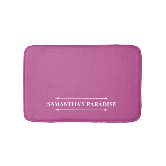 Modern Hot Pink Bath Mat Badematte (Vorderseite)