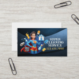Modern House Cleaning Maid Service Housekeeping Visitenkarte
