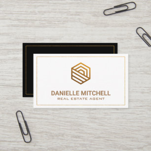 Modern House Logo   Corporate Business Card Visitenkarte