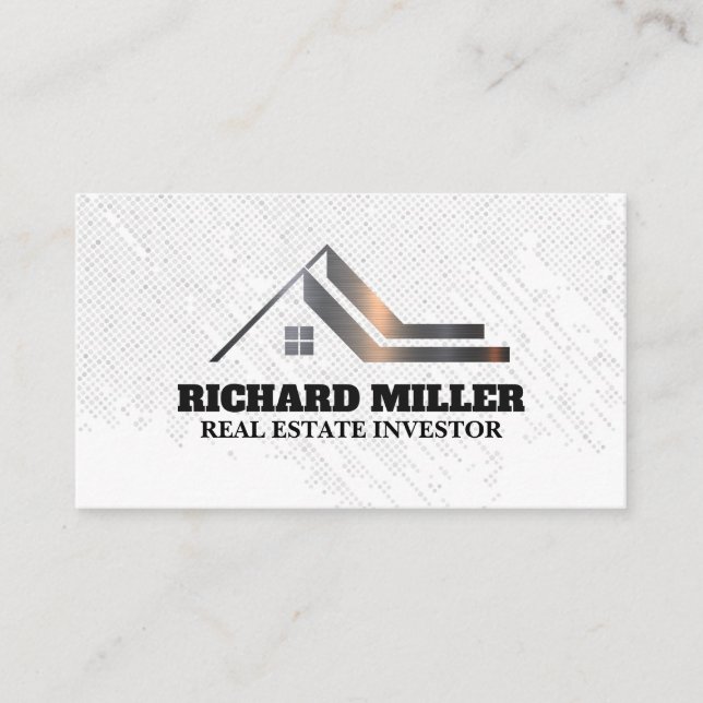 Modern House Logo | Real Anwesen Visitenkarte (Vorderseite)