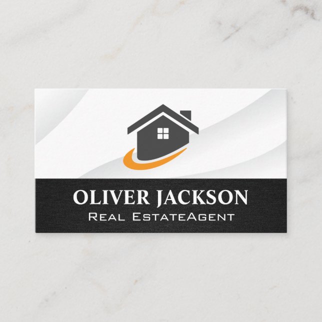 Modern House Real Anwesen Logo Visitenkarte (Vorderseite)