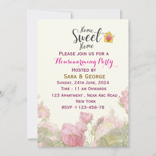 Modern Housewarming Invitation (Devant)