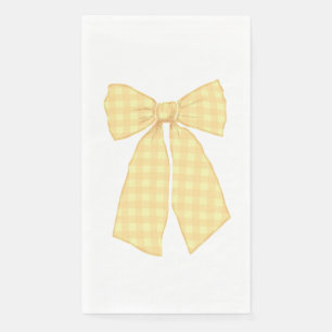 Modern Hübsch Peach Gingham Romantischer Coquette Serviette