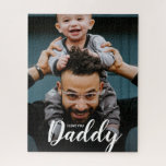 Modern I Liebe You Daddy Script Custom Foto<br><div class="desc">Mit einer schönen und modernen Typografie für die Worte "I Liebe you Daddy", kann dieses Daddy und Kind Foto leicht mit Ihrem eigenen LieblingsFoto personalisiert werden. Ein eleganter Foto-Block, mit dem man liebt und spielt, ein Puzzle mit süßem Foto. Gib es Papa für den Tag seines Vaters, seinen Geburtstag, Weihnachten...</div>