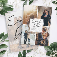 Modern Image Collage Save the Date