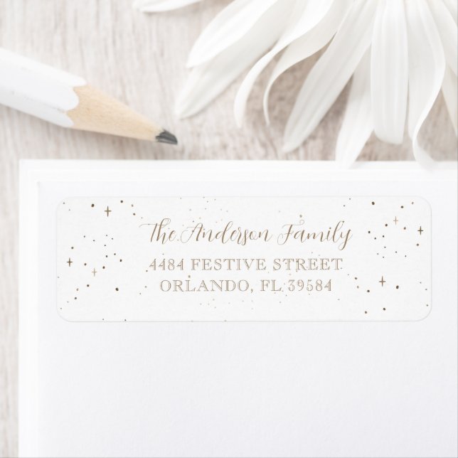 Modern Imitats Gold Calligraphy Weihnachtsansprach (Insitu)
