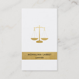 Modern Imitats Gold Foil Lawyer Scanner Symbol Visitenkarte