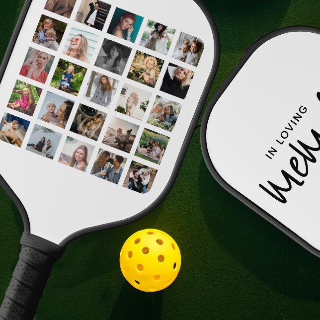 Modern in der Liebe Erinnerungsfotografie Collage Pickleball Schläger (Von Creator hochgeladen)