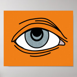 Modern Insomniac Eye Pop Art Poster