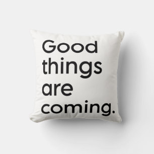 Modern inspirierendes Positivziffer Kissen