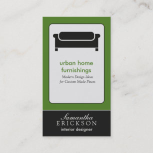 Modern Interior Design/Decorator Business Card: 7 Visitenkarte