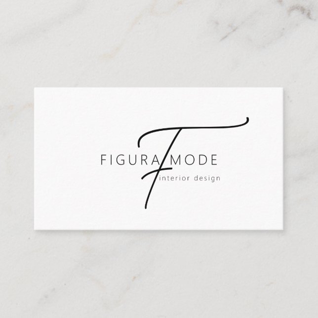 Modern Interior Designer Business Card Visitenkarte (Vorderseite)