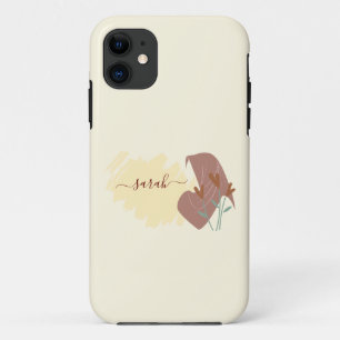 Modern Islamic Abstrakt Minimal Monogram Name Case-Mate iPhone Hülle